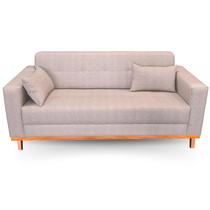 Sofá Gianni Tecido Acquablock Pé Base Madeira 160cm