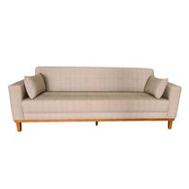 Sofá Gianni Tecido Acquablock Pé Base Madeira 210cm