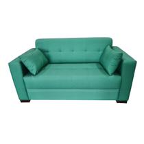 Sofá Gianni Tecido Acquablock Pé Cantoneira Escuro 150cm