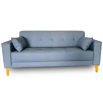 Sofá Gianni Tecido Acquablock Pé Trapézio Claro 180cm