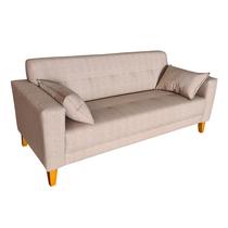 Sofá Gianni Tecido Acquablock Pé Trapézio Claro 180cm