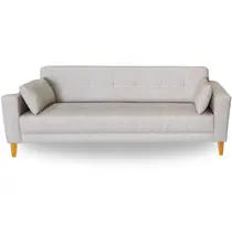 Sofá Gianni Tecido Acquablock Pé Trapézio Claro 220cm