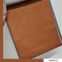 Sofá Gianni Tecido Suede Pé Trapézio Escuro 140cm