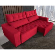 Sofá Gigante Supremo 250cm Retrátil/Reclinável Vermelho WS - WS ESTOFADOS