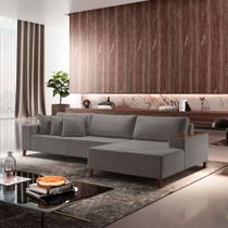 Sofá Grécia 4 lugares com Chaise Bouclê 2,90M