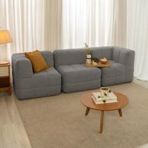 Sofá Guldi Popup com 2 Módulos Canto e Central Linho Cinza Sofá Guldi Popup com 2 Módulos Canto e Central Linho Cinza