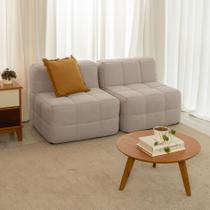 Sofá Guldi Popup com 2 Módulos Centrais Linho Cru