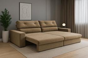 Sofá Hera Retrátil e Reclinável 4 Lugares Suede 230cm Sofá Hera Retrátil e Reclinável 4 Lugares Suede 230cm