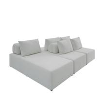 Sofá Ilha na Caixa em Módulos Mobili 3 chaise 270cm Estofama