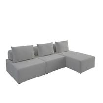 Sofá Ilha na Caixa em Módulos Mobili Chaise + 2 assentos 270cm Estofama