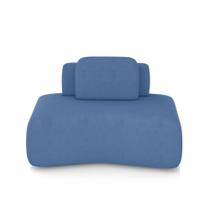 Sofá Ilha Sala de Estar Dakota 174cm Modulado Encosto Almofada Solta Veludo Azul G33 - Gran Belo Sofá Ilha Sala de Estar Dakota 174cm Modulado Encosto Almofada Solta Veludo Azul G33 - Gran Belo