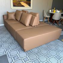 Sofá Ilha Taiti 100% Couro