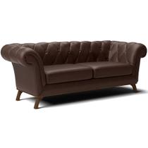 Sofá Império 03 Lugares 210cm Corano Café - Nexta Casa