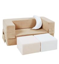 Sofá Infantil Modular Elftopia Conversível e Acolchoado Sofá Infantil Modular Elftopia Conversível e Acolchoado