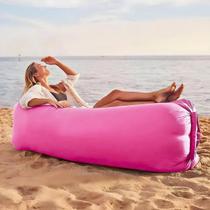 Sofá Inflável De Ar Portátil Puff Impermeável Praia Camping