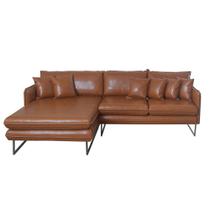 Sofá Jade com Chaise Lateral Esquerda 2,84M material sintético