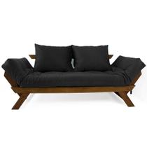 Sofá Japão Futon Acquablock Madeira Cor Imbuia D33