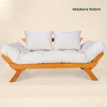 Sofá Japão Futon Acquablock Madeira Nobre Natural