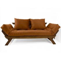 Sofá Japão Futon Caramelo Em Madeira Maciça Imbuia Sofá Japão Futon Caramelo Em Madeira Maciça Imbuia