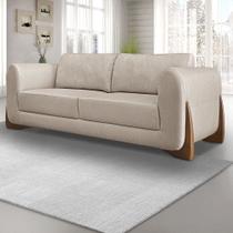 Sofá Jobim 160cm 2 Lugares Linho Rustico Areia Sofá Jobim 160cm 2 Lugares Linho Rustico Areia