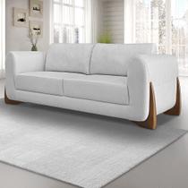 Sofá Jobim 230cm 3 Lugares Linho Rustico Grigio Sofá Jobim 230cm 3 Lugares Linho Rustico Grigio