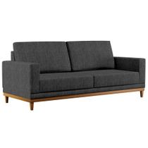 Sofá Kayrós 145cm 2 Lugares D05 Linho Chumbo - Mpozenato