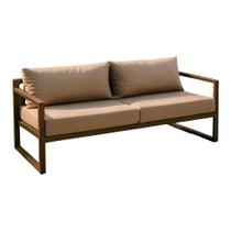 Sofá Leblon Premium de Alumínio com Almofadas Área Externa e Interna