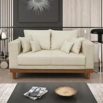 Sofá Living 2 Lugar Suede Confortável Reforçado + Almofadas
