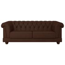 Sofá Living 2 Lugares 190cm Apso material sintético Marrom - Sallar Home Sofá Living 2 Lugares 190cm Apso material sintético Marrom - Sallar Home