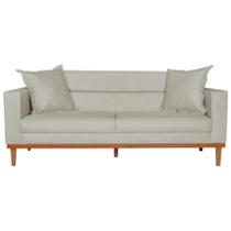 Sofá Living 2 Lugares 200cm Viena Sala de Estar Recepção Linho Bege - INCASA DECOR