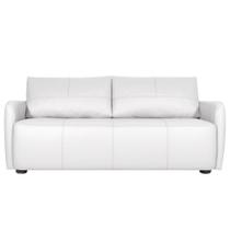 Sofá Living 2 Lugares Sala de Estar 180cm Virtus L07 Couro Branco - Mpozenato