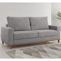 Sofá Living 3 Lugares 180cm Linhão Livia Marrom Funghi Sofá Living 3 Lugares 180cm Linhão Livia Marrom Funghi