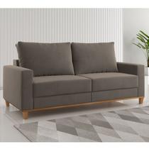 Sofá Living 3 Lugares 180cm Veludo Lívia Sofá Living 3 Lugares 180cm Veludo Lívia