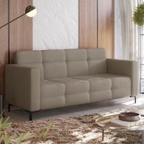 Sofá Living 3 Lugares 200cm Belize Espresso Móveis Sofá Living 3 Lugares 200cm Belize Espresso Móveis