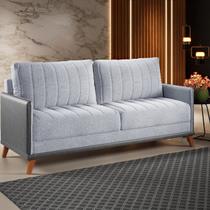Sofá Living 3 Lugares 200cm Linho Seletto