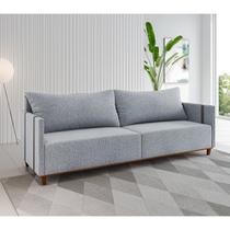 Sofá living 3 lugares 2m linho louis