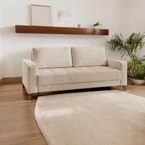 Sofá Living 3 Lugares em Linho Orion Bege