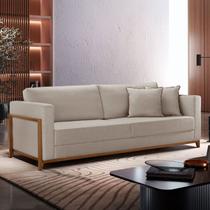 Sofá Living 3 Lugares Linho 214cm Paris Sofá Living 3 Lugares Linho 214cm Paris