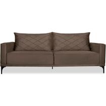 Sofa Living 3 Lugares Nori 200cm Veludo Deluxe 2231 Ezz 2231 Sofa Living 3 Lugares Nori 200cm Veludo Deluxe 2231 Ezz 2231