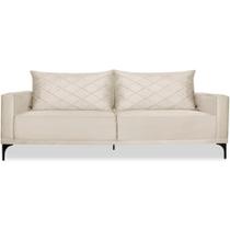 Sofa Living 3 Lugares Nori 220cm Veludo Deluxe 2221 Ezz 2221 Sofa Living 3 Lugares Nori 220cm Veludo Deluxe 2221 Ezz 2221