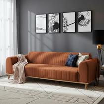 Sofá Living Átila 2,10m. Design Retrô.