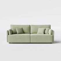 Sofá Living Barcelona 1,80m em Linho Columbia Premium Verde Militar - Home Mobily