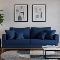 Sofá Living Beny 1,80m. Estofado em linho.