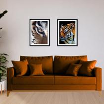 Sofá Living Beny 1,80m. Estofado em linho.