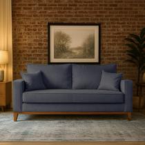 Sofá Living Beny 3 Lugares 1,80m Linho Grafite Sofá Living Beny 3 Lugares 1,80m Linho Grafite