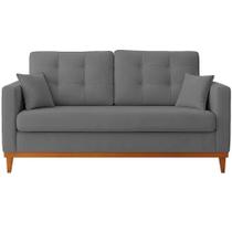 Sofá Living California em Linho 2 Lugares com Almofadas Soltas 180cm Rr Estofados Cor Cinza Sofá Living California em Linho 2 Lugares com Almofadas Soltas 180cm Rr Estofados Cor Cinza