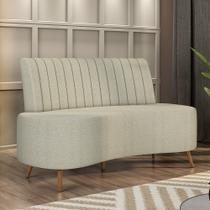 Sofá Living Decorativo 2 Lugares 1,60M Katara Bege Bouclê G33 - Gran Belo Sofá Living Decorativo 2 Lugares 1,60M Katara Bege Bouclê G33 - Gran Belo