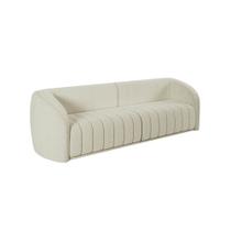 Sofá Living Decorativo 4 Lugares 332cm Meris M22 Bouclê Cru - Mpozenato Sofá Living Decorativo 4 Lugares 332cm Meris M22 Bouclê Cru - Mpozenato