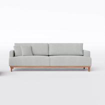 Sofá Living Doha 2,28m em Linho Diamond Premium Cinza Claro - Home Mobily Sofá Living Doha 2,28m em Linho Diamond Premium Cinza Claro - Home Mobily