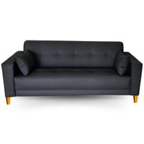 Sofá Living Gianni Pé Trapézio Claro Tecido Acquablock 200cm